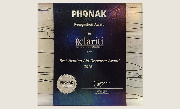 Best Hearing Aid Dispenser Award 2016